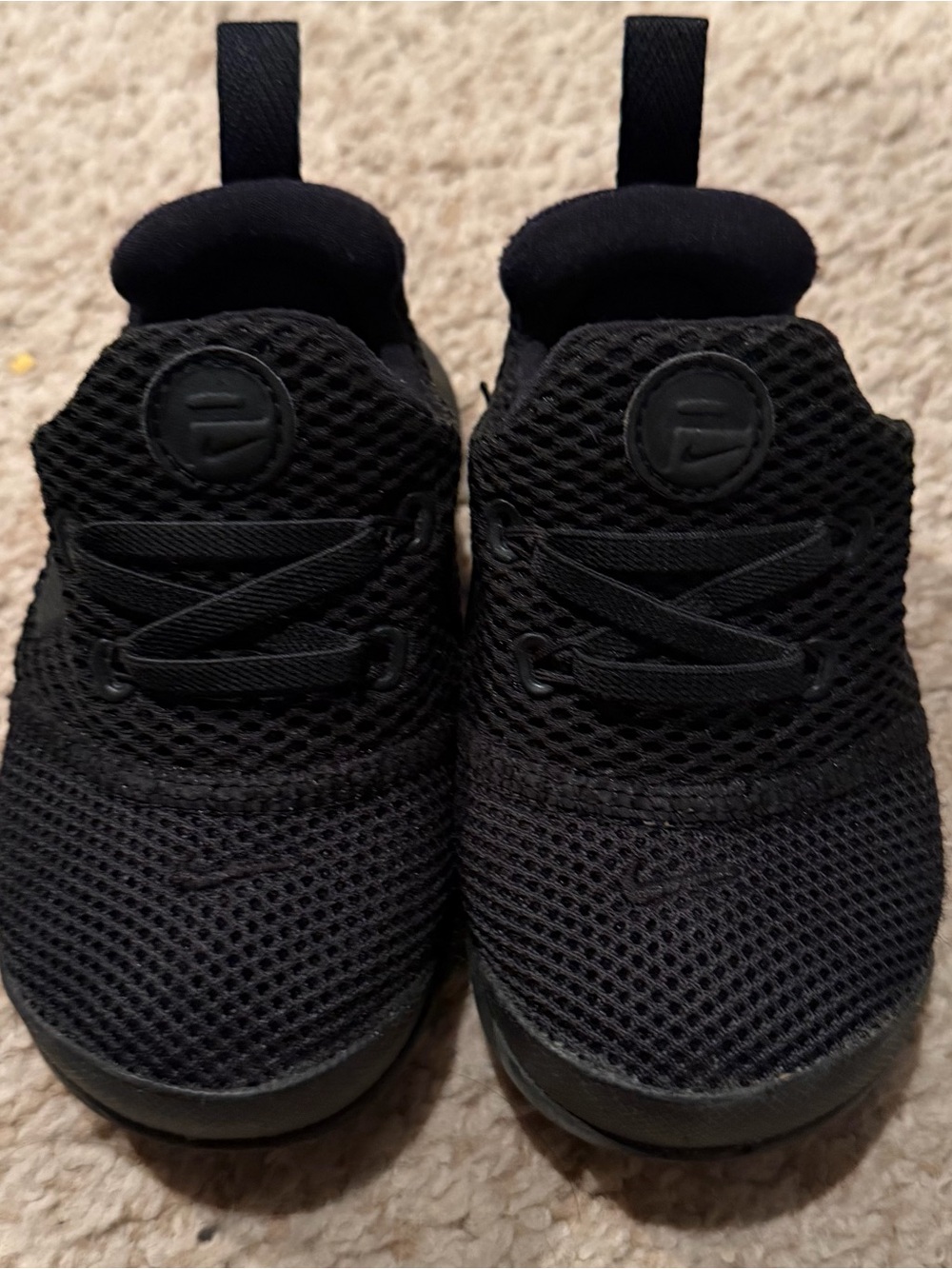 Nike Kids Black Mesh Slip-On Sneakers